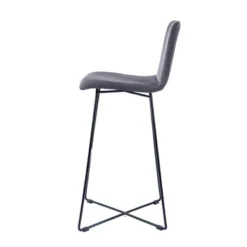 Sessio BarPlaza Tabouret de bar scandinave en tissu avec pieds filaires en métal><noscript><img width=
