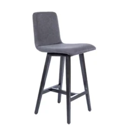 Sessio BarPlaza Tabouret snack style scandinave en tissu et pieds bois> Tabouret Snack (assise +/- 65 Cm)|Tabouret De Bar (assise +/- 80 Cm)