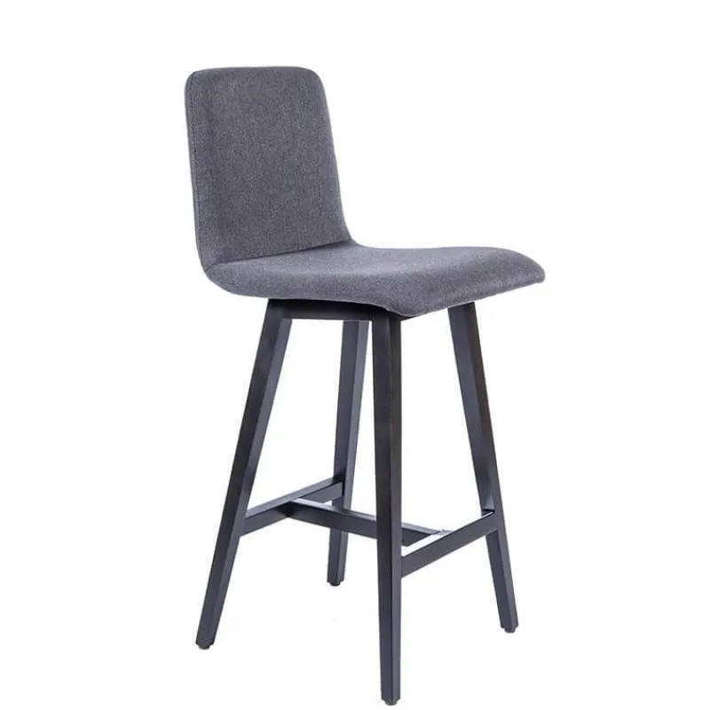 Sessio BarPlaza Tabouret snack style scandinave en tissu et pieds bois> Tabouret Snack (assise +/- 65 Cm)|Tabouret De Bar (assise +/- 80 Cm)