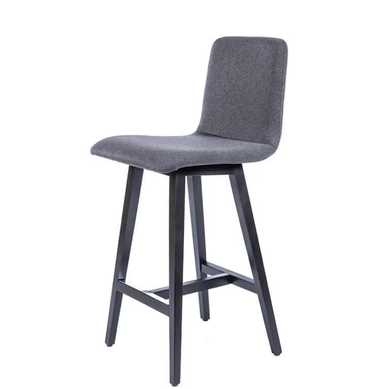 Sessio BarPlaza Tabouret snack style scandinave en tissu et pieds bois> Tabouret Snack (assise +/- 65 Cm)|Tabouret De Bar (assise +/- 80 Cm)
