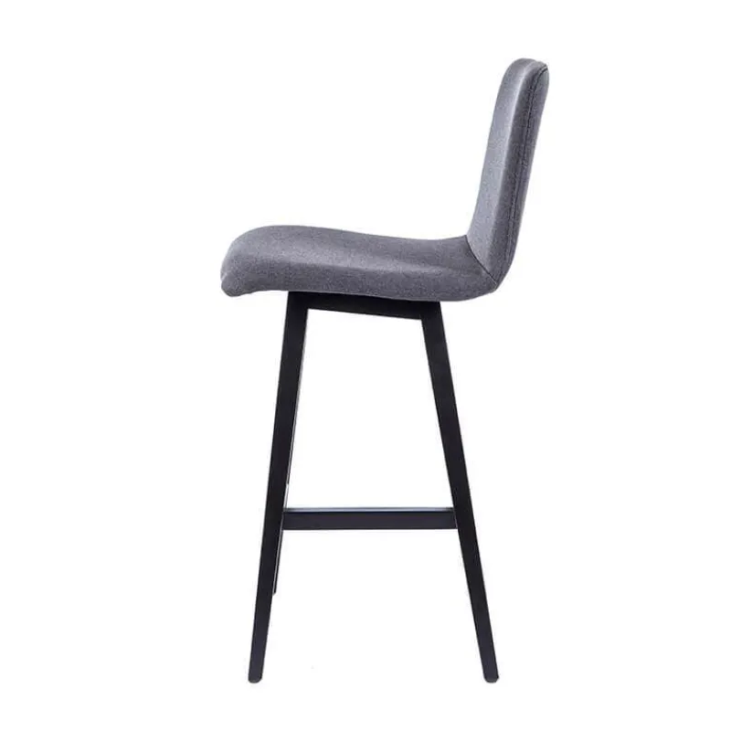 Sessio BarPlaza Tabouret snack style scandinave en tissu et pieds bois> Tabouret Snack (assise +/- 65 Cm)|Tabouret De Bar (assise +/- 80 Cm)