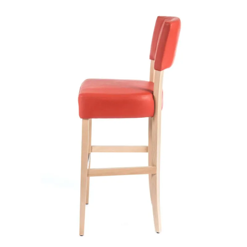 Sessio BarSteffi 2 Tabouret snack matelassé en bois et synthétique> Tabouret Snack (assise +/- 65 Cm)|Tabouret De Bar (assise +/- 80 Cm)