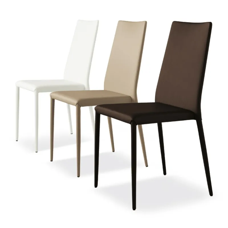 Airnova Bea Chaise contemporaine en cuir> Chaise De Cuisine|Chaise De Salle à Manger