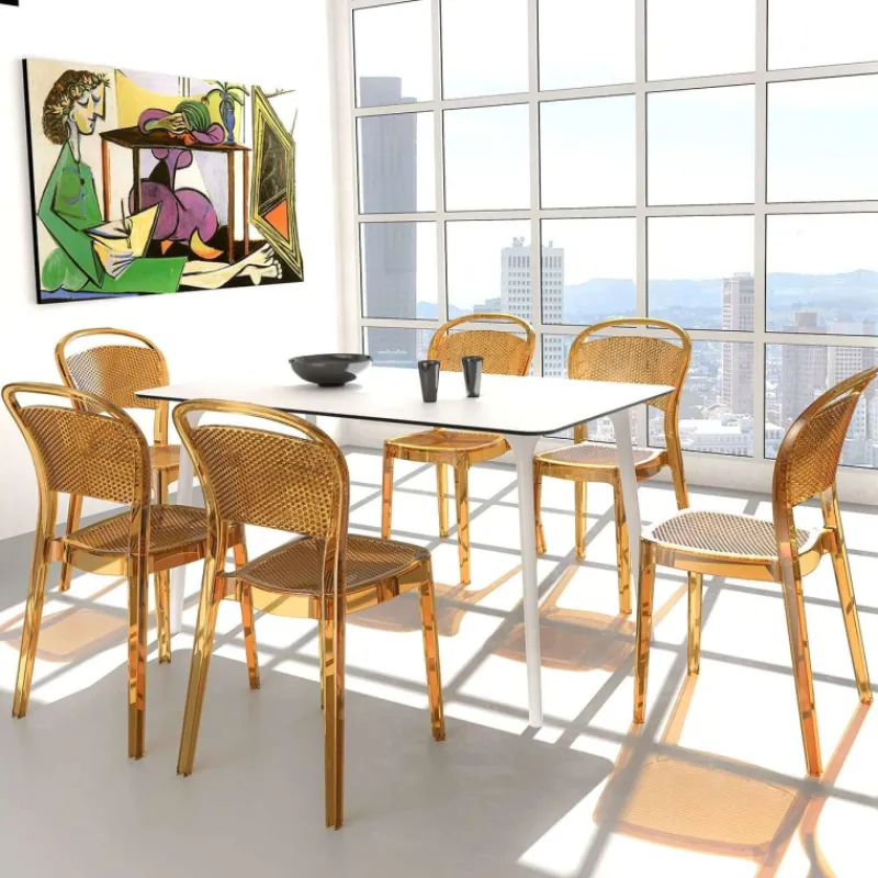 Bee Chaise moderne en polycarbonate> Chaise De Cuisine|Chaise De Salle à Manger