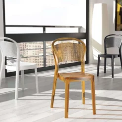 Bee Chaise moderne en polycarbonate><noscript><img width=