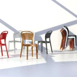 Bee Chaise moderne en polycarbonate><noscript><img width=