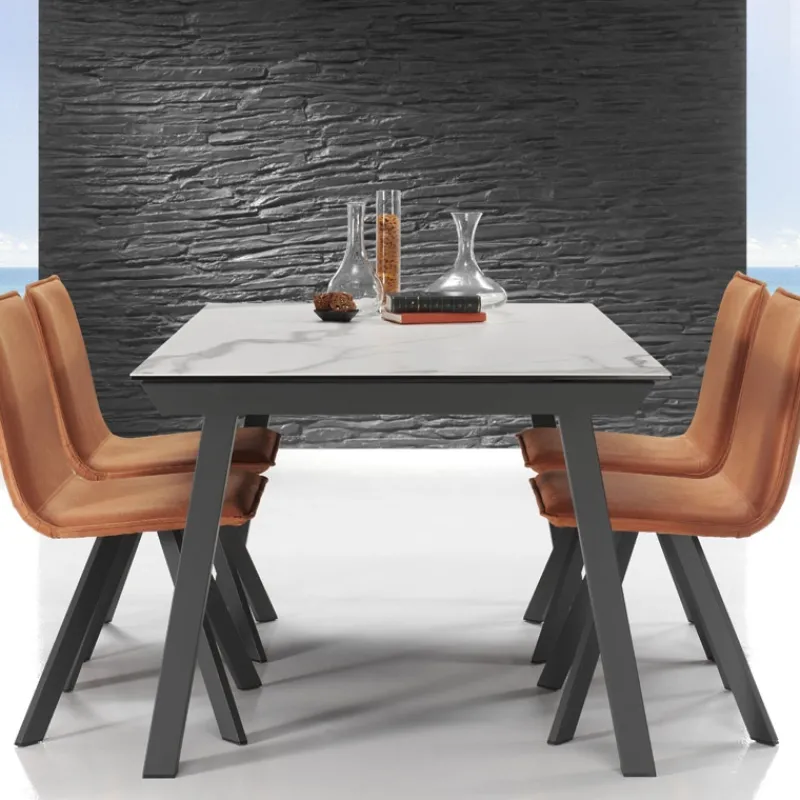 Mobliberica Benidorm Moblibérica® Table moderne en céramique> Table De Salle à Manger