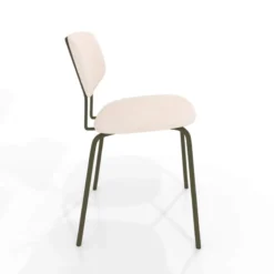 Perfecta Bistro Chaise inspiration vintage en simili avec pieds en métal><noscript><img width=