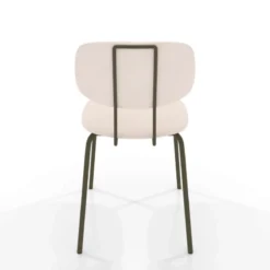 Perfecta Bistro Chaise inspiration vintage en simili avec pieds en métal><noscript><img width=
