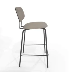 Perfecta Bistro Tabouret snack inspiration vintage en simili et pieds en métal><noscript><img width=