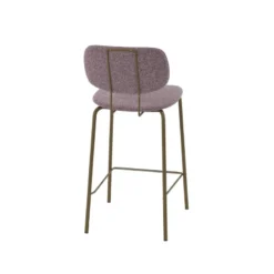 Perfecta Bistro Tabouret snack rétro en tissu et pieds en métal><noscript><img width=