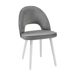 Sessio Bistrot Chaise cosy avec dossier ajouré en tissu et pieds bois> Chaise De Salle à Manger|Chaise Salon