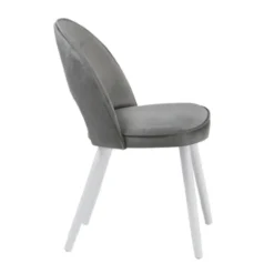 Sessio Bistrot Chaise cosy avec dossier ajouré en tissu et pieds bois><noscript><img width=