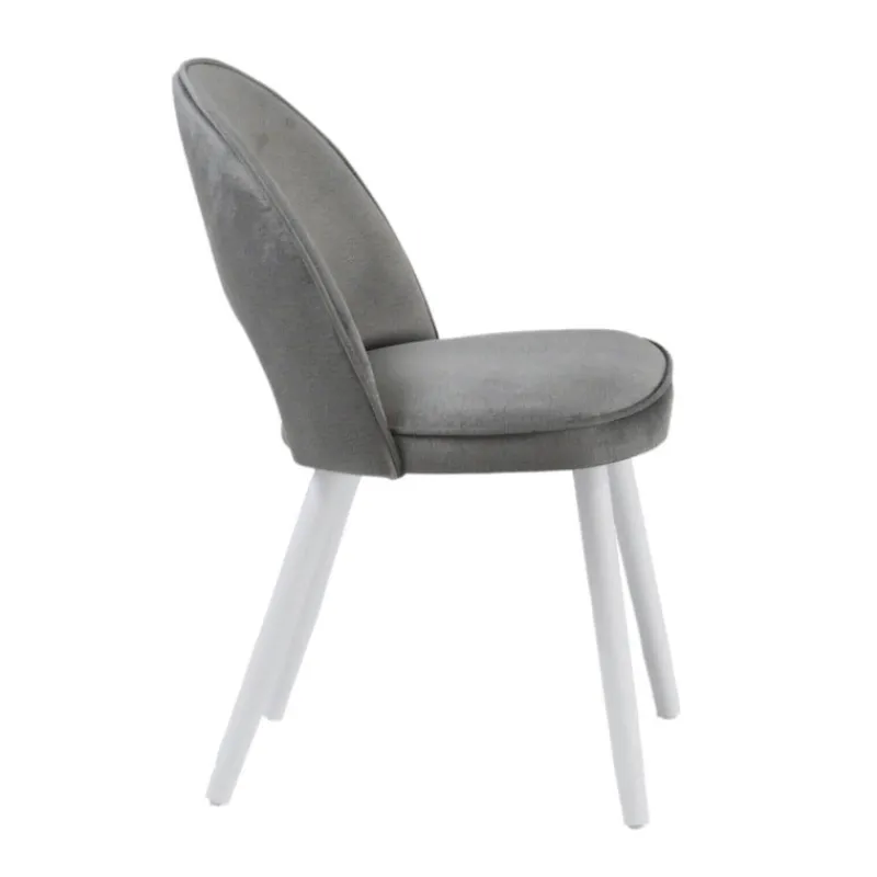 Sessio Bistrot Chaise cosy avec dossier ajouré en tissu et pieds bois> Chaise De Salle à Manger|Chaise Salon