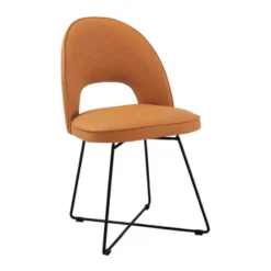 Sessio Bistrot Chaise cosy en tissu dossier ajouré avec pieds design> Chaise De Salle à Manger