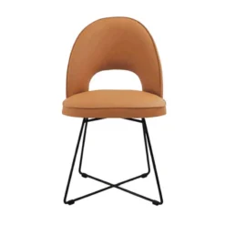 Sessio Bistrot Chaise cosy en tissu dossier ajouré avec pieds design><noscript><img width=