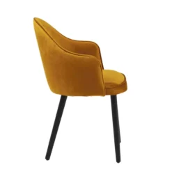 Sessio Bistrot Fauteuil confortable en tissu et pieds bois> Chaise De Salle à Manger|Chaise Salon