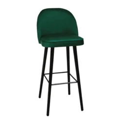 Sessio Bistrot Tabouret de bar en tissu avec pieds en bois> Tabouret De Bar (assise +/- 80 Cm)