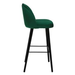 Sessio Bistrot Tabouret de bar en tissu avec pieds en bois><noscript><img width=