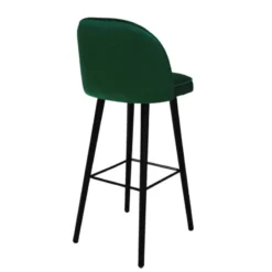 Sessio Bistrot Tabouret de bar en tissu avec pieds en bois><noscript><img width=