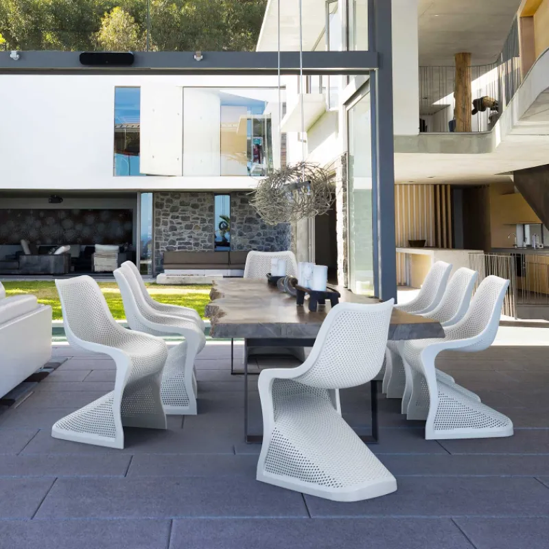 Bloom Chaise de jardin design ajourée en polypropylène> Chaise De Jardin