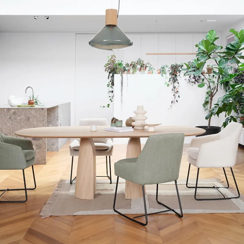 Mobitec Blossom ® Table design en bois avec bords arrondis> Table De Salle à Manger
