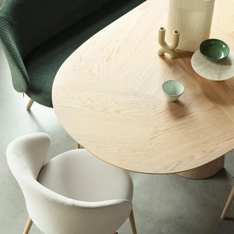 Mobitec Blossom ® Table design en bois avec bords arrondis> Table De Salle à Manger
