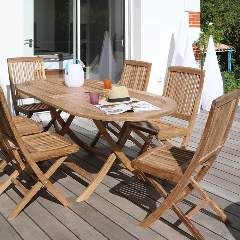 Medicis BodiniChaise de jardin pliante en teck massif> Chaise De Jardin