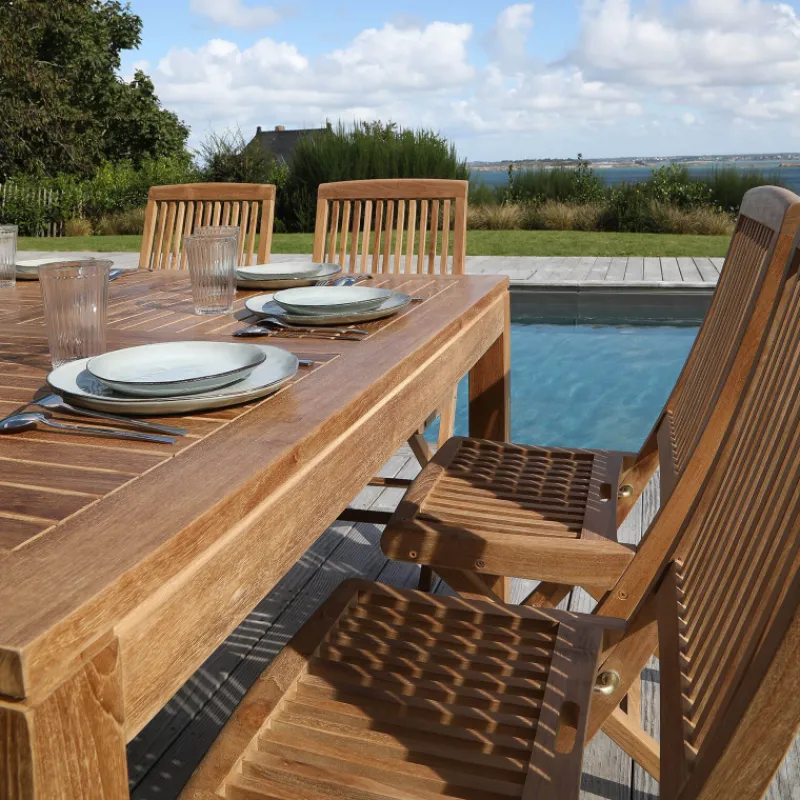 Medicis BodiniChaise de jardin pliante en teck massif> Chaise De Jardin