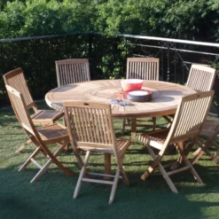 Medicis BodiniChaise de jardin pliante en teck massif><noscript><img width=