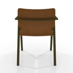 Perfecta Bormio Chaise design en simili avec accoudoirs et pieds en métal><noscript><img width=