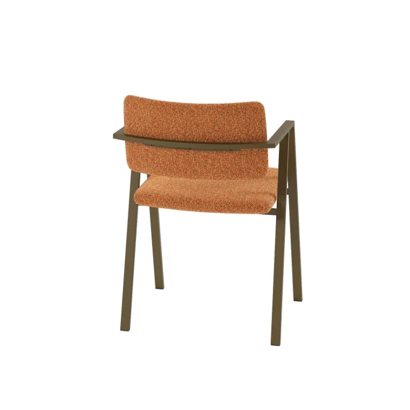 Perfecta Bormio Chaise design en tissu avec accoudoirs et pieds en métal> Chaise De Salle à Manger|Chaise Salon