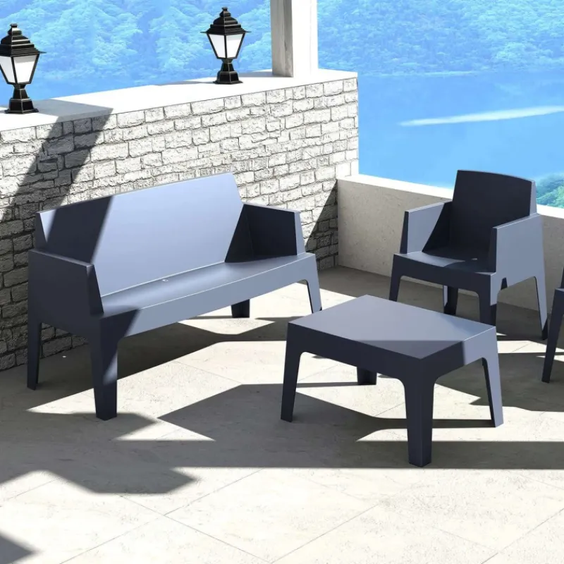 Box Sofa Banquette de jardin en polypropylène> Fauteuil De Jardin