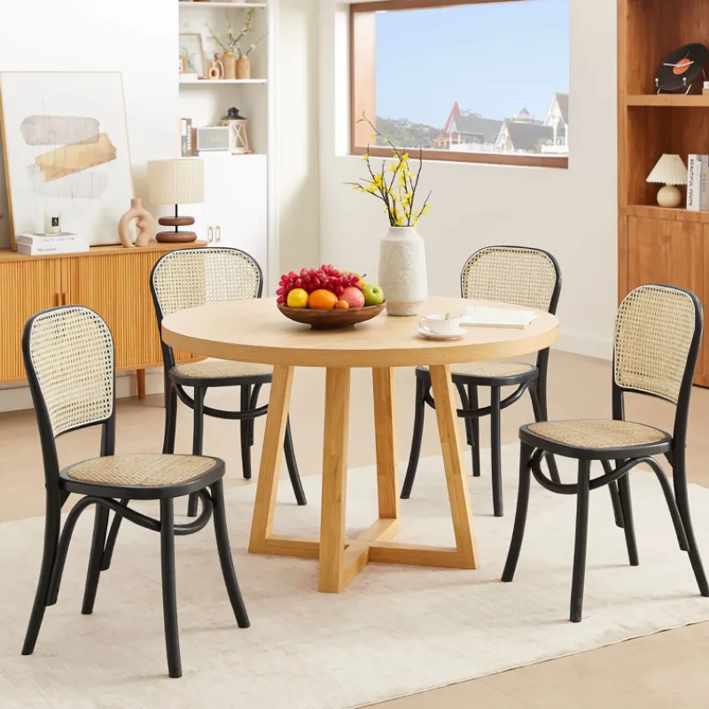 BrasserieChaise bistrot en bois et cannage> Chaise De Cuisine|Chaise De Salle à Manger