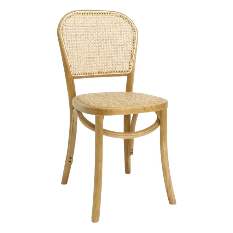 BrasserieChaise bistrot en bois et cannage> Chaise De Cuisine|Chaise De Salle à Manger