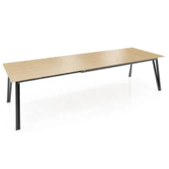 Mobitec Brest ® Table en bois massif extensible avec pieds en métal forme épingle><noscript><img width=