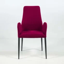 Europea Bridge Mathilde Fauteuil de salle à manger en tissu et métal> Chaise De Salle à Manger