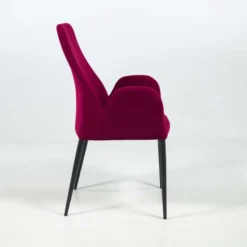Europea Bridge Mathilde Fauteuil de salle à manger en tissu et métal><noscript><img width=