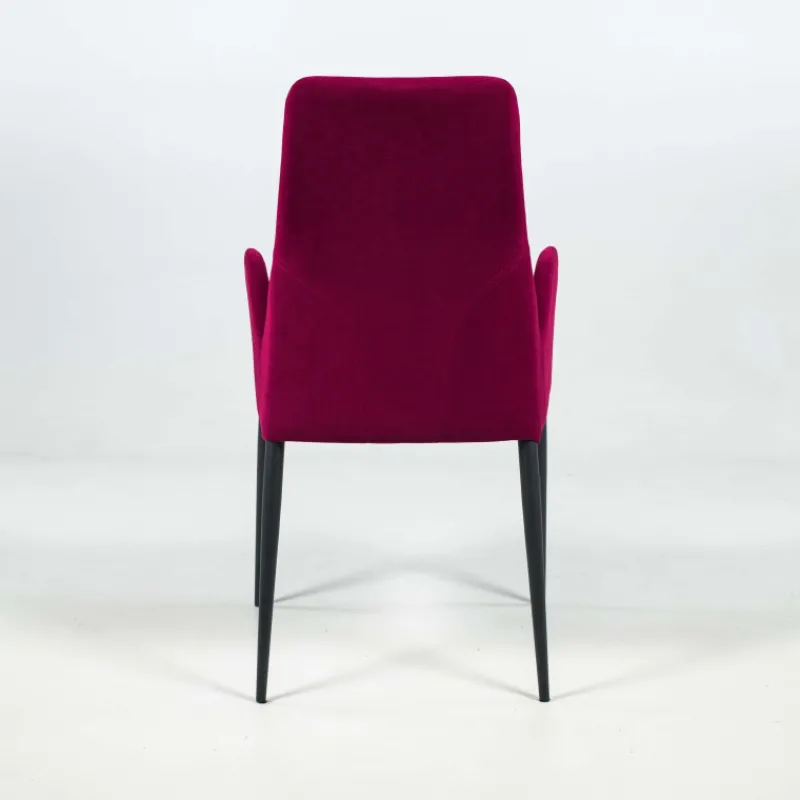 Europea Bridge Mathilde Fauteuil de salle à manger en tissu et métal> Chaise De Salle à Manger