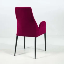 Europea Bridge Mathilde Fauteuil de salle à manger en tissu et métal><noscript><img width=