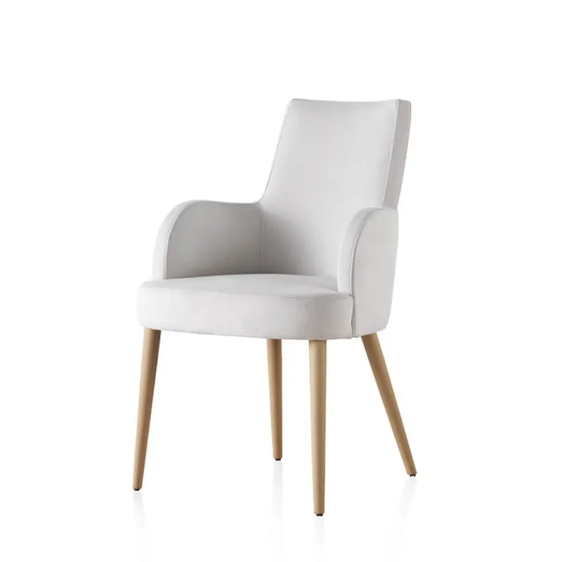 Lujosa Brisa Bridge Fauteuil confortable en tissu et pieds bois> Chaise De Salle à Manger|Chaise Salon