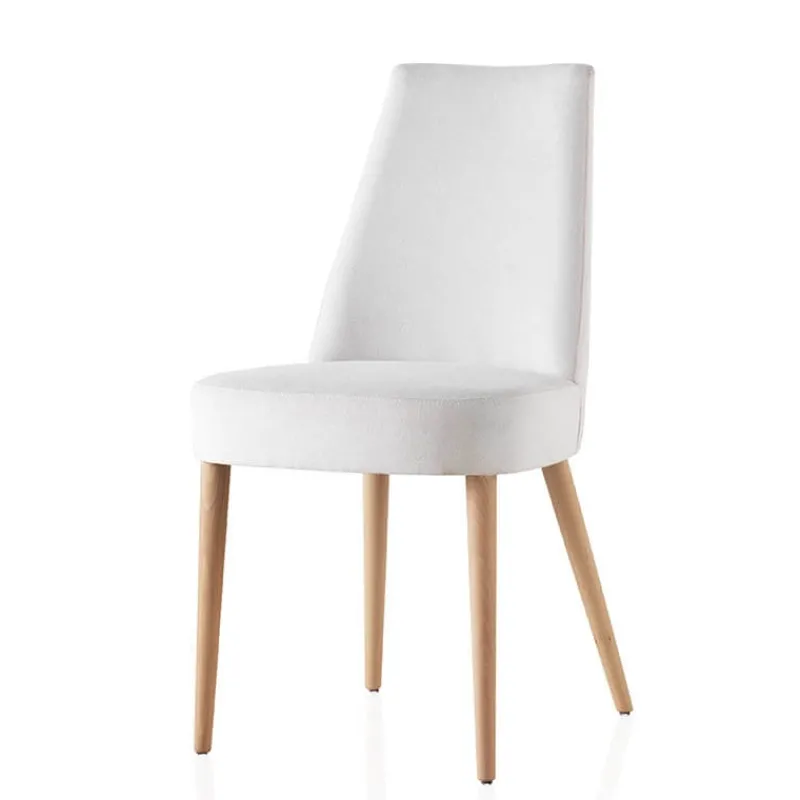 Lujosa Brisa Chaise confortable en tissu pieds bois> Chaise De Salle à Manger|Chaise Salon