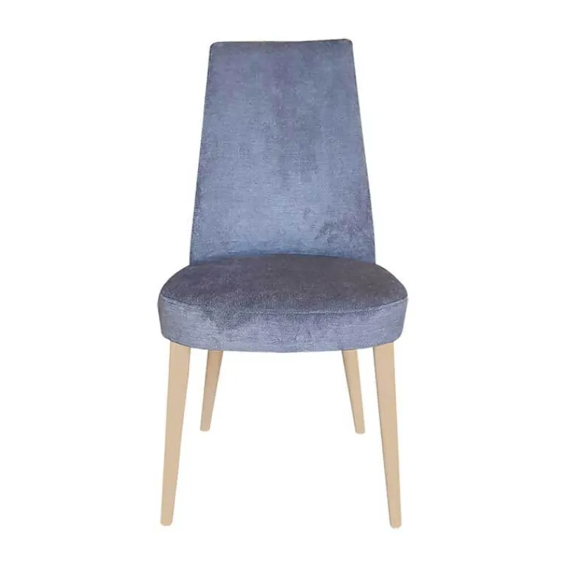 Lujosa Brisa Chaise confortable en tissu pieds bois> Chaise De Salle à Manger|Chaise Salon