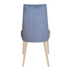 Lujosa Brisa Chaise confortable en tissu pieds bois><noscript><img width=