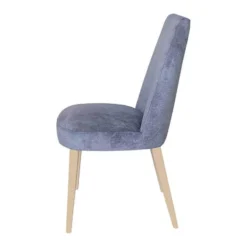 Lujosa Brisa Chaise confortable en tissu pieds bois><noscript><img width=