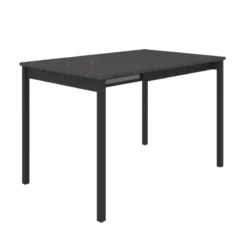 Perfecta Cabrio Table snack carrée extensible en stratifié avec pieds en métal> Table De Cuisine|Table De Salle à Manger