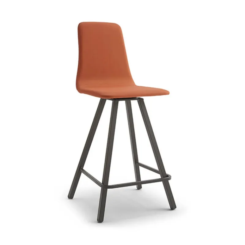 Europea Carlos Tabouret snack pivotant rembourré avec pieds en métal> Tabouret Snack (assise +/- 65 Cm)|Tabouret De Bar (assise +/- 80 Cm)