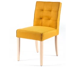 Sessio Carpe 2 Chaise matelassée en tissu et bois><noscript><img width=