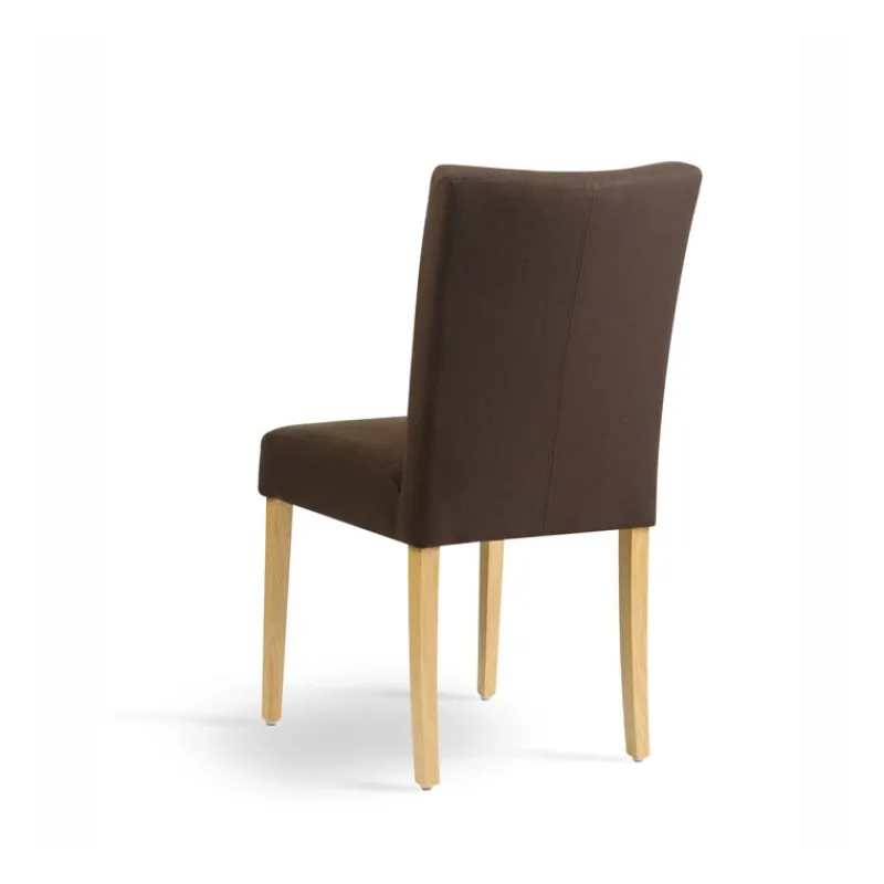 Mobitec Carré Chaise ® en tissu et pieds en bois dossier piqué> Chaise De Salle à Manger|Chaise Salon