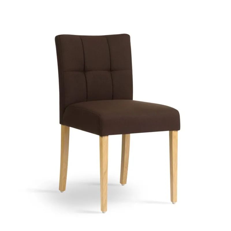 Mobitec Carré ® Chaise rembourrée en bois et tissu> Chaise De Salle à Manger|Chaise Salon